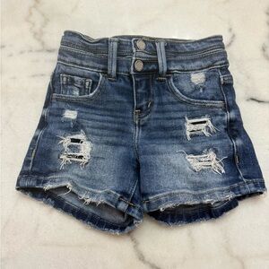 KanCan Girls Distressed Denim Shorts bought from The Buckle.